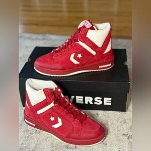 Converse Pro Leather Mid – Red/White Suede
Men’s 10.5